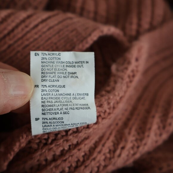 Long Sweater -  Rose Colour - Size S - Turtle Neck - Picture 9 of 10